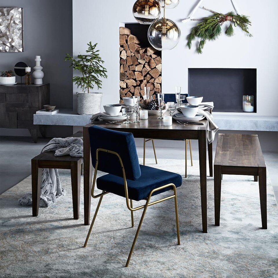 Wire Frame Upholstered Dining Chair West Elm UK